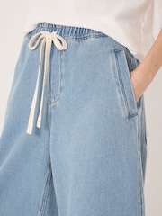 Hush Blue Supersoft Jackson Barrel Leg Jeans - Image 4 of 5
