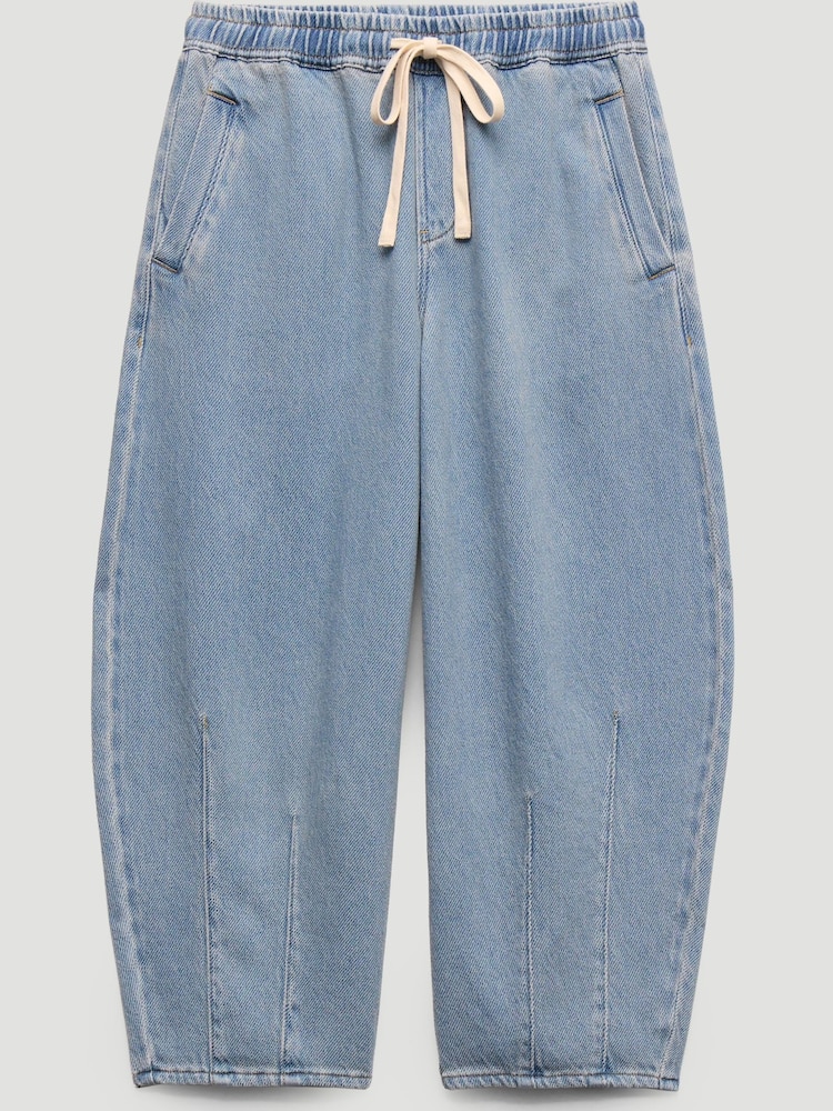 Hush Blue Supersoft Jackson Barrel Leg Jeans - Image 5 of 5