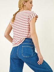 Roman Red Soft Touch Jersey Stripe T-Shirt - Image 1 of 5