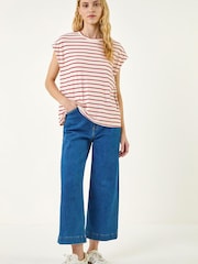 Roman Red Soft Touch Jersey Stripe T-Shirt - Image 2 of 5