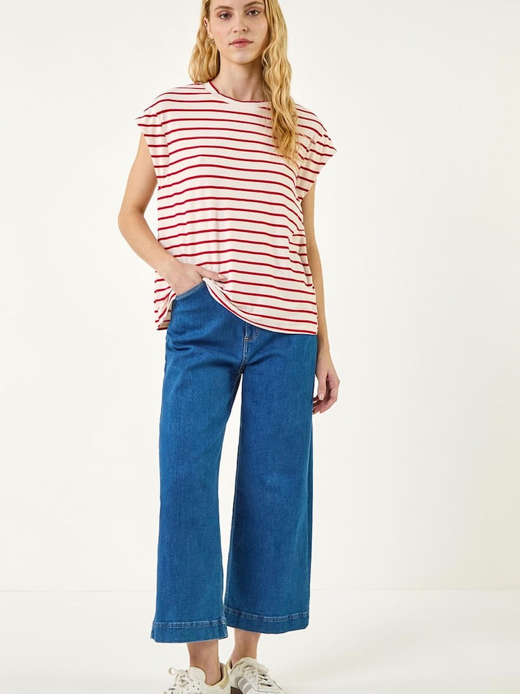 Roman Red Soft Touch Jersey Stripe T-Shirt - Image 2 of 5