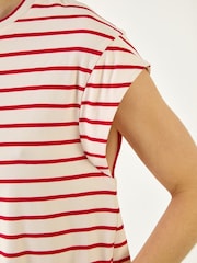 Roman Red Soft Touch Jersey Stripe T-Shirt - Image 5 of 5