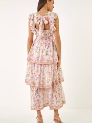 Roman Pink Border Frill Dress - Image 3 of 5