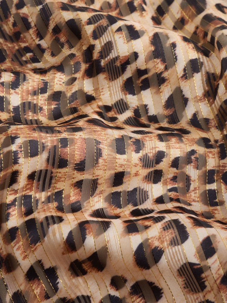 Rockett St George Animal Print Pussybow Mini Dress - Image 10 of 10 Rockett St George Animal Print Pussybow Mini Dress - Image 10 of 10