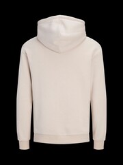 لون طبيعي - هودي سادة تلبيس مريح من JACK & JONES - صورة 7 من 7