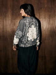 Rockett St George Monochrome Bandana Print Jumper - Image 2 of 5