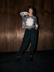 Rockett St George Monochrome Bandana Print Jumper - Image 3 of 5