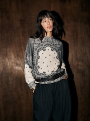 Rockett St George Monochrome Bandana Print Jumper - Image 5 of 5