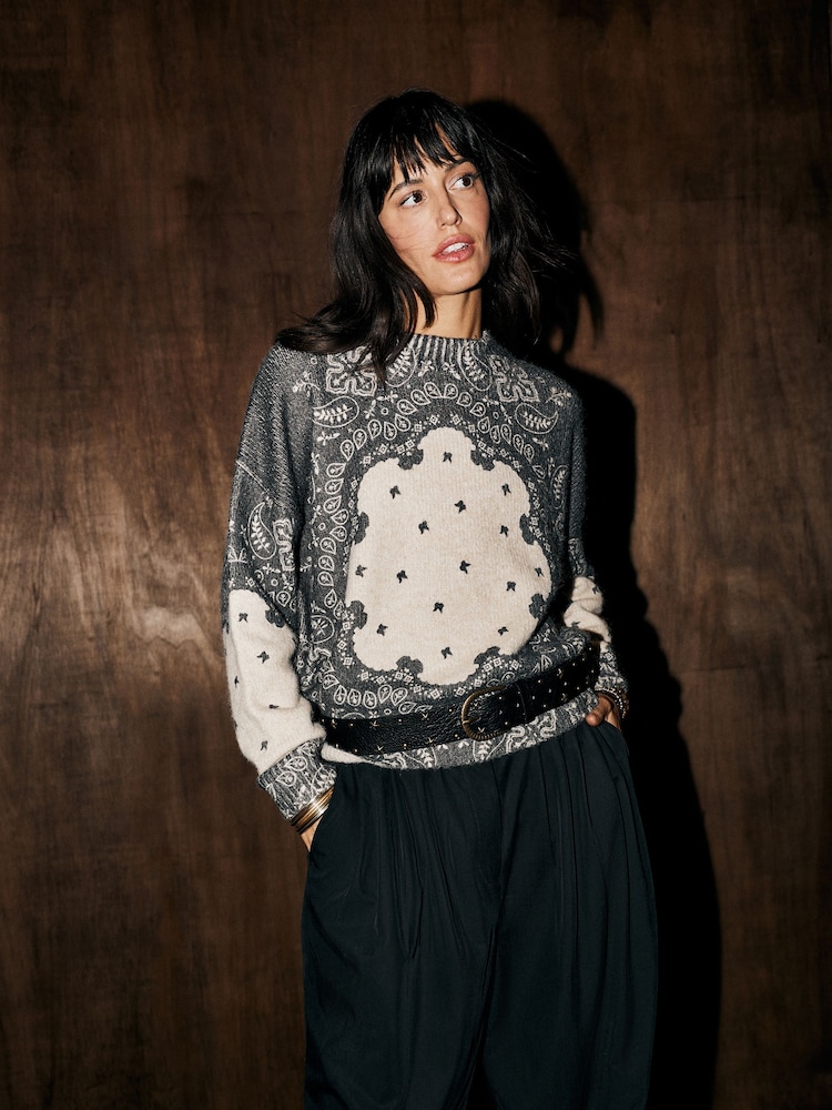 Rockett St George Monochrome Bandana Print Jumper - Image 5 of 5