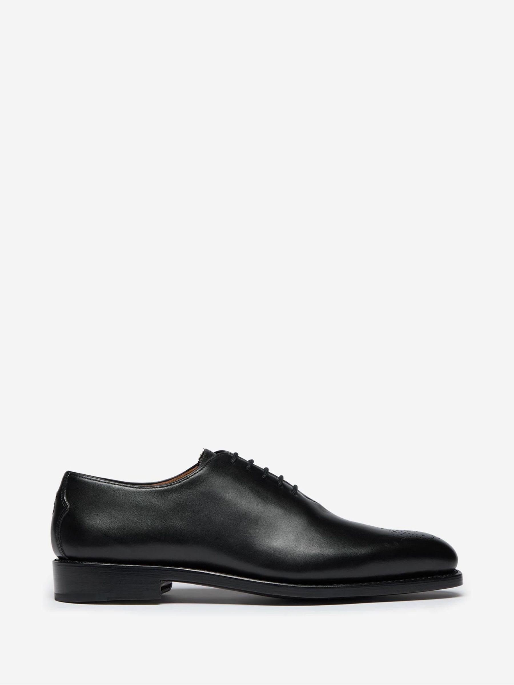 Oliver Sweeney Men's Black Calf Leather Wholecut Shoes Yeldham - Image 1