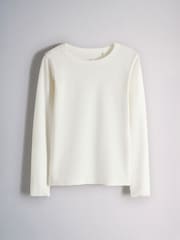 The Set 5 Pack Rib Jersey T-Shirts Grey Marl/Pink/White/Light Blue/Print - Image 3 of 8