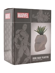 Marvel White Iron Man Planter With Faux Plant - Image 5 of 5