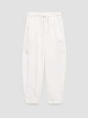 Hush White Tovi Linen Blend Barrel Leg Trousers - Image 5 of 5