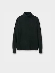 Celtic & Co. Black Supersoft Slouch Roll Neck Jumper - Image 2 of 3