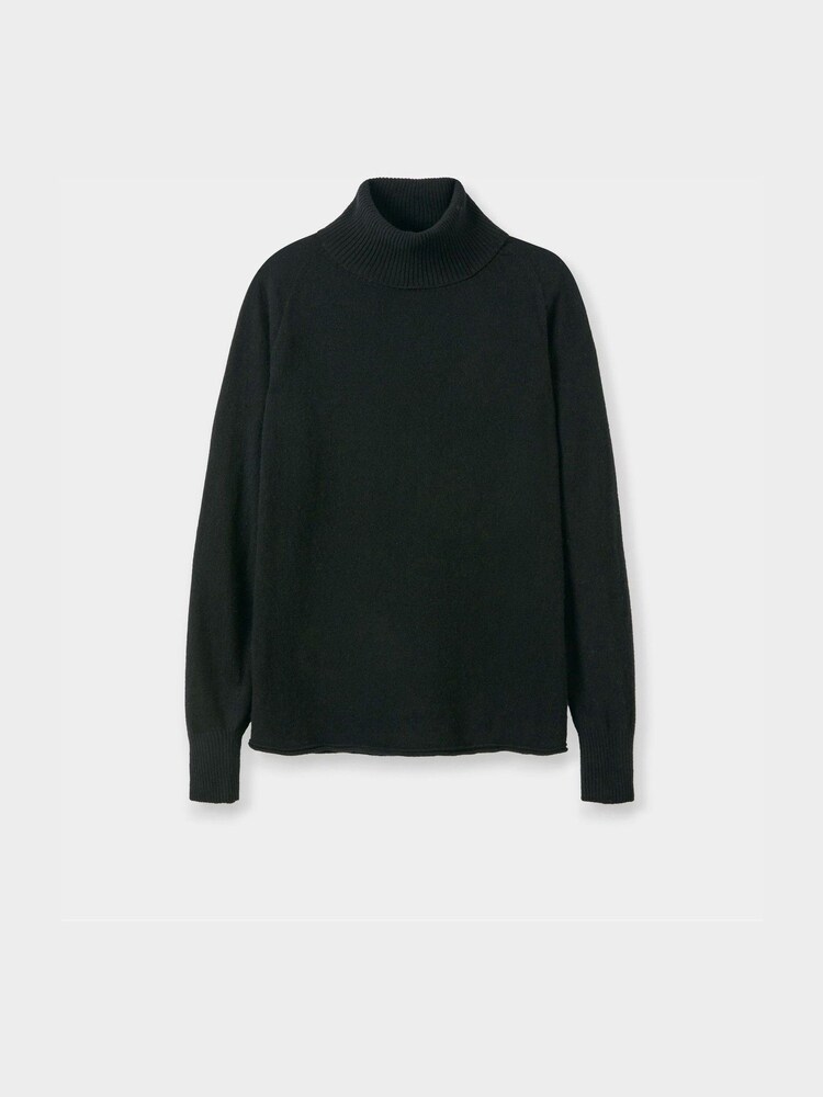 Celtic & Co. Black Supersoft Slouch Roll Neck Jumper - Image 2 of 3