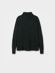 Celtic & Co. Black Supersoft Slouch Roll Neck Jumper - Image 3 of 3