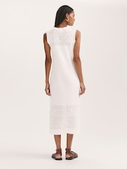 Finery Cream Ravi Knitted Sleeveless Midi Dress - Image 4 of 4