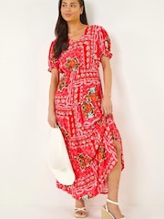 Roman Petite Abstract Dress - Imaginea 1 din 5