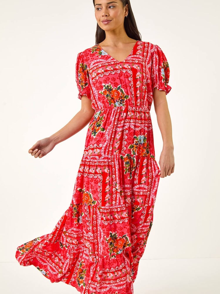 Roman Petite Abstract Dress - Imaginea 2 din 5