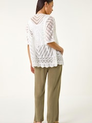 Roman Petite Pointelle-Strickjacke - Bild 3 von 5