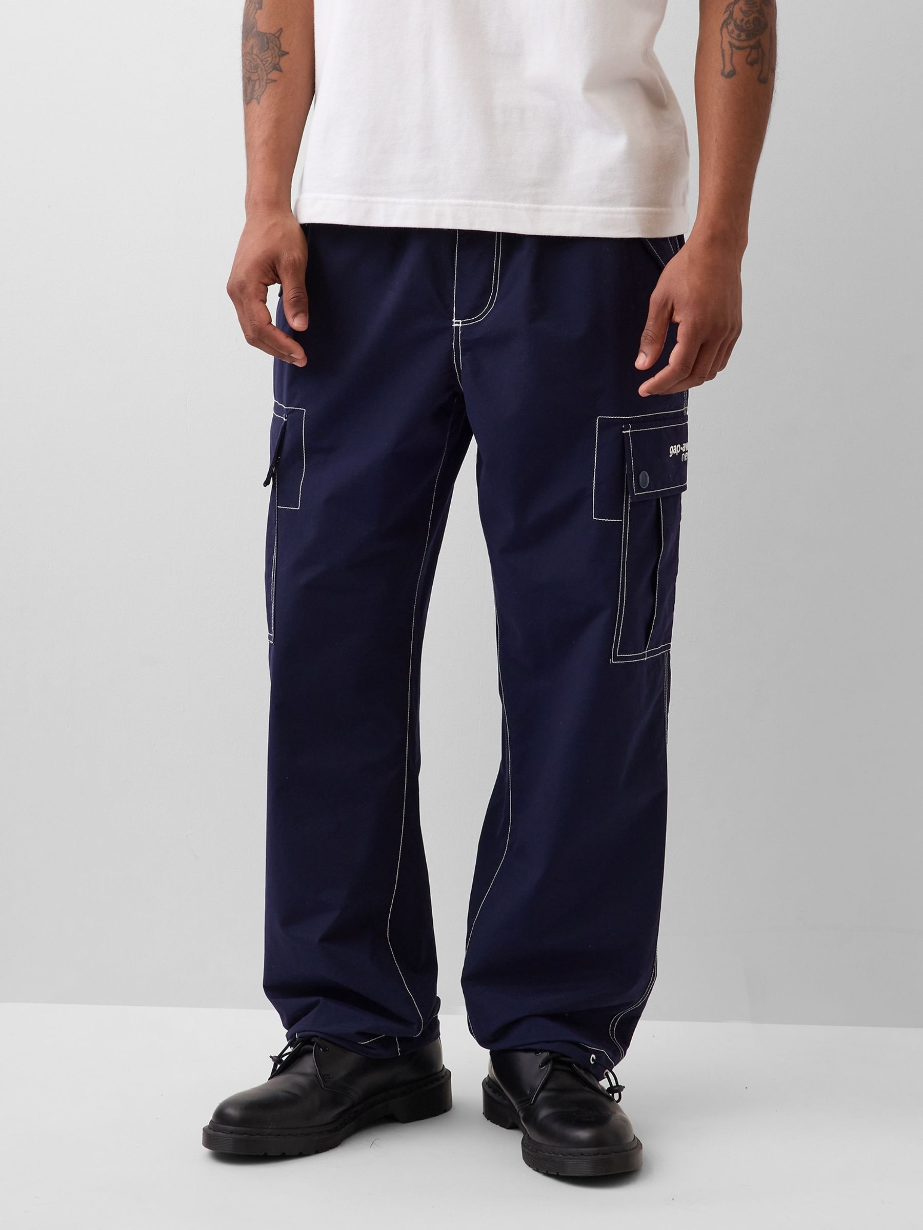 Buy Gap x Awake NY Blue Cargo Baggy Joggers from the Next UK