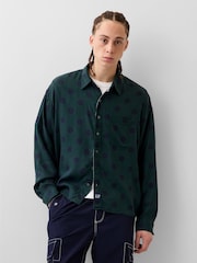 Gap x Awake NY Green Twill Polka Dot Big Shirt - Image 1 of 5