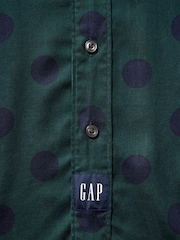 Gap x Awake NY Green Twill Polka Dot Big Shirt - Image 4 of 5