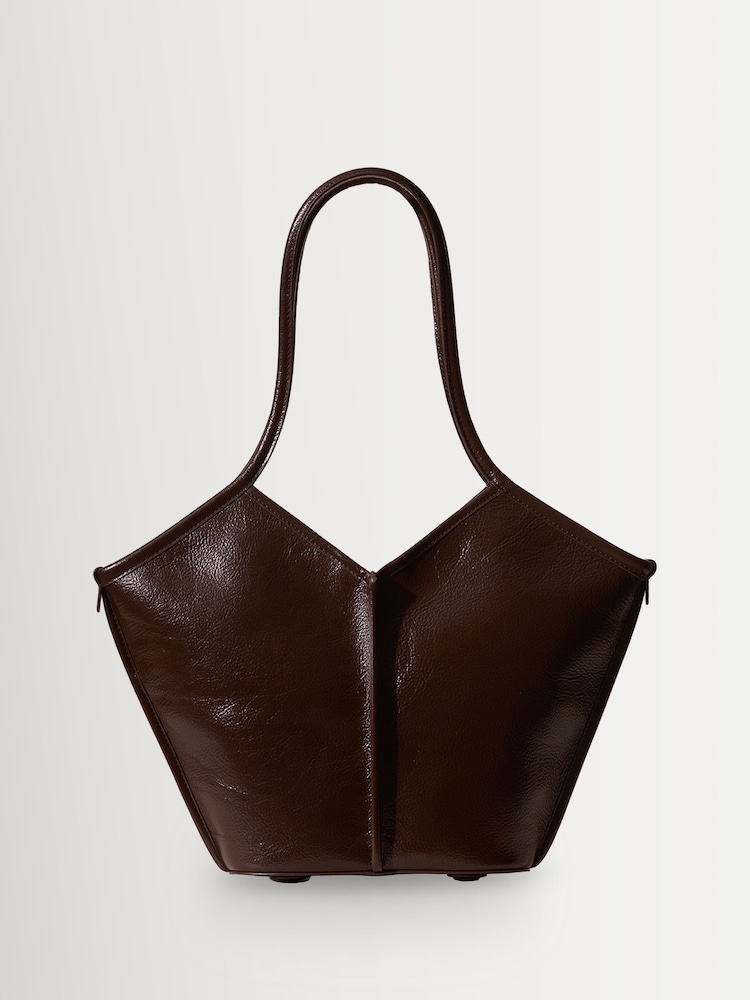 Hereu Studio Dark Brown Calella S Shoulder Bag - Image 1 of 6 Hereu Studio Dark Brown Calella S Shoulder Bag - Image 1 of 6