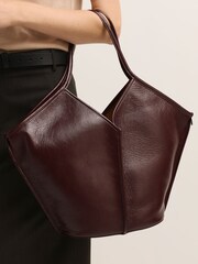 Hereu Studio Burgundy Calella Distressed Bag - Image 2 of 2