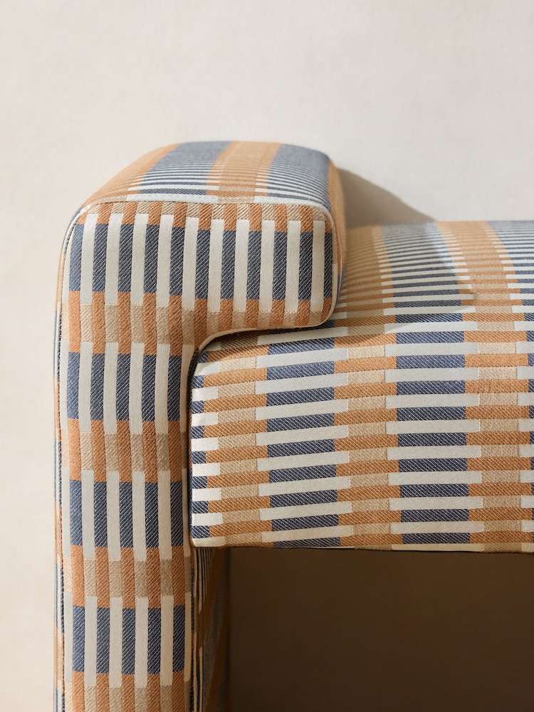 MADE.COM Sirio Blue Brixton Bench - Image 2 of 3 MADE.COM Sirio Blue Brixton Bench - Image 2 of 3