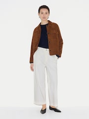 Jigsaw Blue Double Face Seamed Jumper - Image 5 of 6