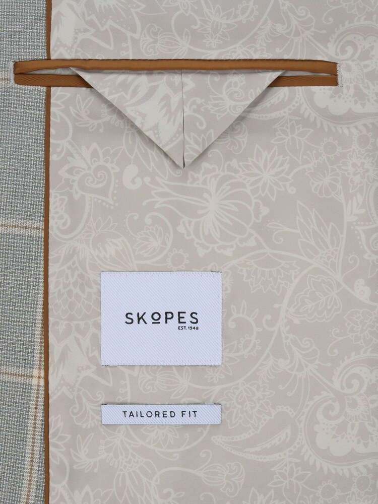Skopes Grey Burkart Check Tailored Fit Jacket - Image 11 of 11