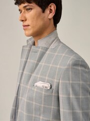 Skopes Grey Burkart Check Tailored Fit Jacket - Image 9 of 11