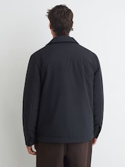 Reiss Navy Bernardi Technical Padded Zip-Through Jacket - Image 5 of 6