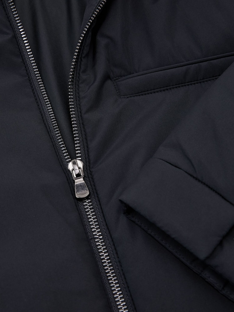 Reiss Navy Bernardi Technical Padded Zip-Through Jacket - Image 6 of 6 Reiss Navy Bernardi Technical Padded Zip-Through Jacket - Image 6 of 6