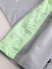 Baker by Ted Baker Green/Grey Colourblock T-Shirt and Shorts Set - Image 11 of 11