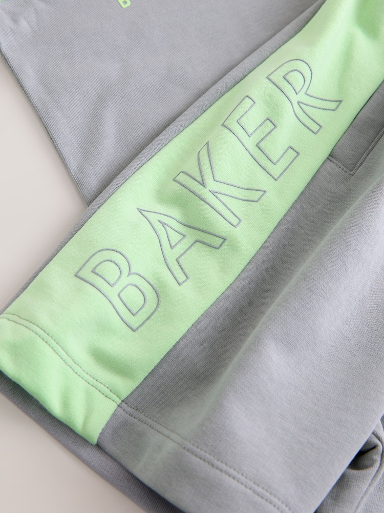 Baker by Ted Baker Green/Grey Colourblock T-Shirt and Shorts Set - Image 11 of 11 Baker by Ted Baker Green/Grey Colourblock T-Shirt and Shorts Set - Image 11 of 11