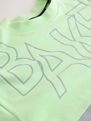 Baker by Ted Baker Green/Grey Colourblock T-Shirt and Shorts Set - Image 8 of 11