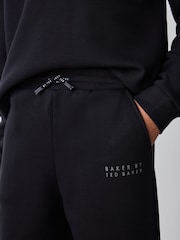 Baker by Ted Baker Black Foil Oversized Graphic Sweatshirt and Joggers Set - Image 5 of 6