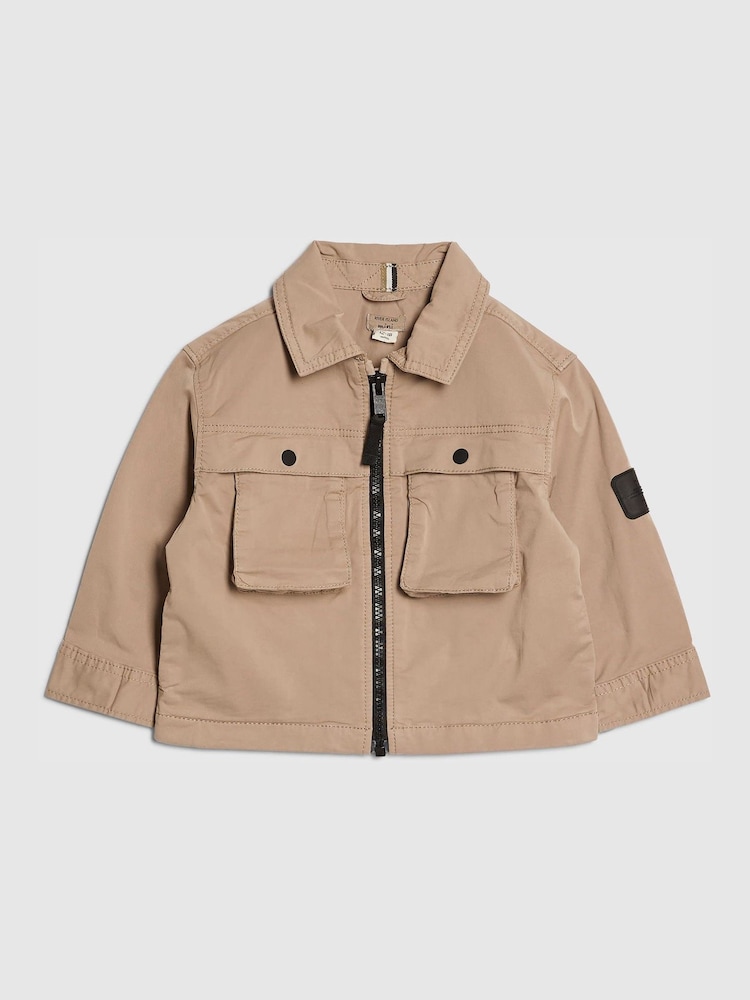 River Island Natural Tech Shacket - Image 1 of 4