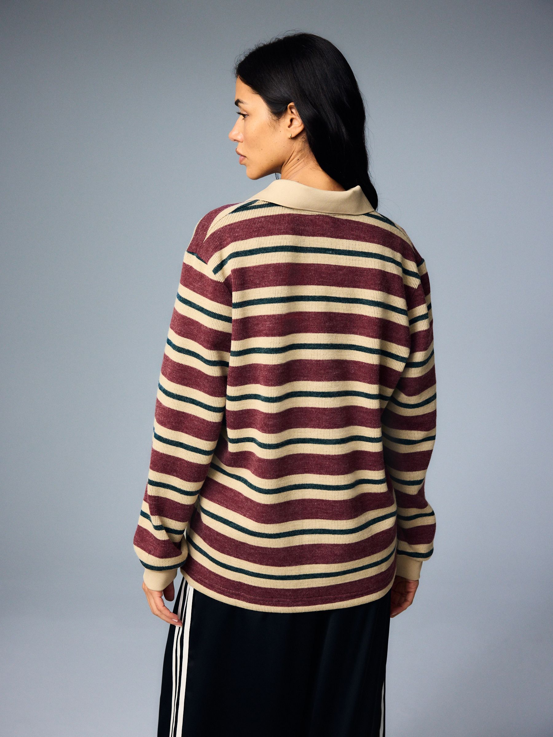 Buy adidas Originals Red Stripe Knitted Polo Top from Next USA