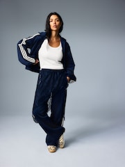 adidas Originals Navy Lace 2 in1 Firebird Loose Trousers - Image 2 of 8