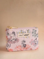Cath Kidston Light Blue Moomin Flower Clouds Double Zip Purse - Image 1 of 4