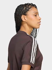 adidas Originals Brown Lace 3-Stripes T-Shirt - Image 5 of 6