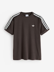 adidas Originals Brown Lace 3-Stripes T-Shirt - Image 6 of 6