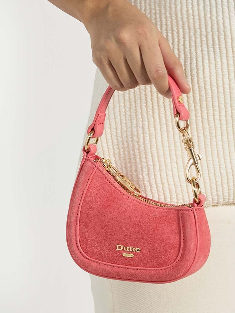 Dune London Pink Supportive Turn Lock Micro Bag - Image 1 of 5 Dune London Pink Supportive Turn Lock Micro Bag - Image 1 of 5