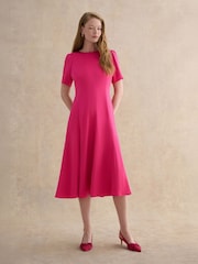 Hobbs Pink Petite Camille Dress - Image 1 of 4