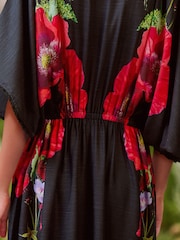 B by Ted Baker Viscose Linen Blend Beach Kaftan Dress - Պատկեր 6 7-ից