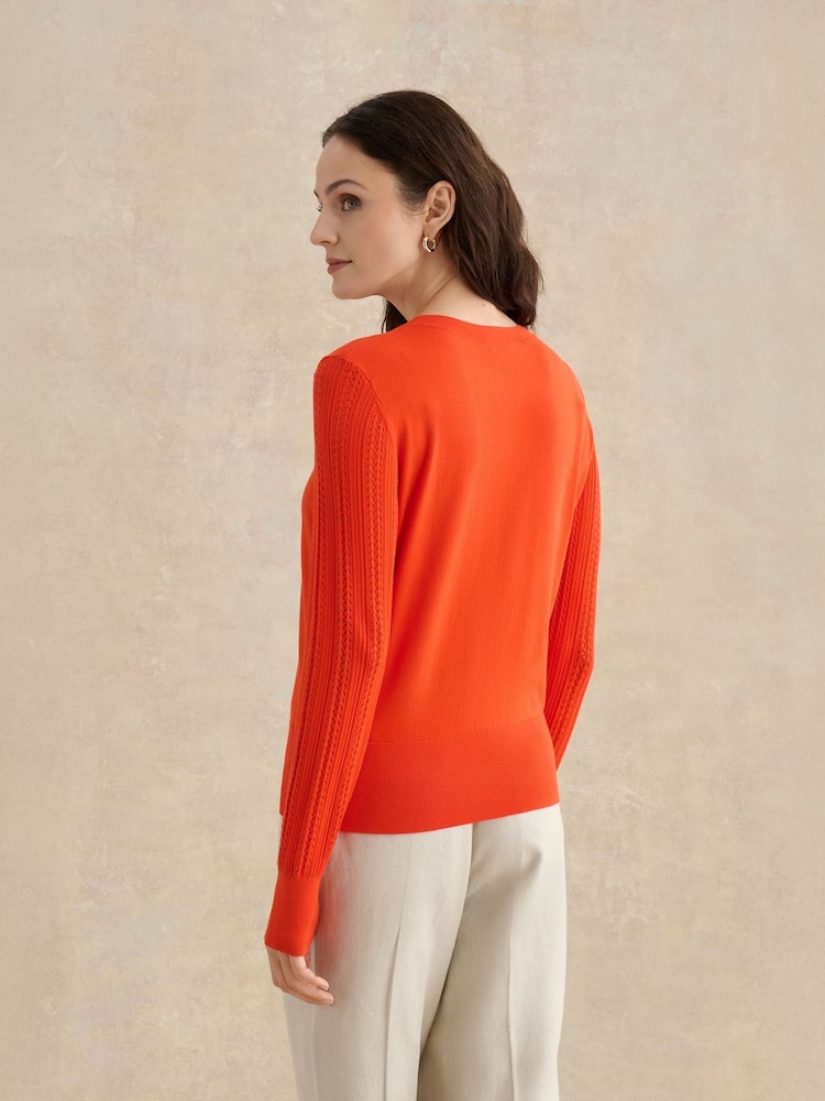 Hobbs Orange Dianna Jumper - Image 2 of 4