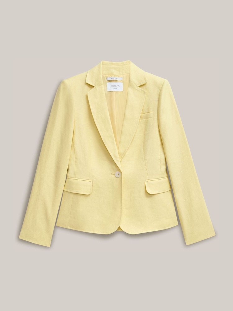 Hobbs Yellow Petite Adalee Jacket - Image 4 of 4